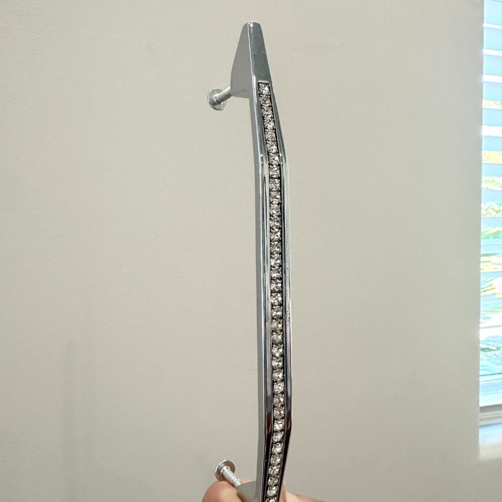 6" Swarovski crystal cabinet or drawer handles and screws